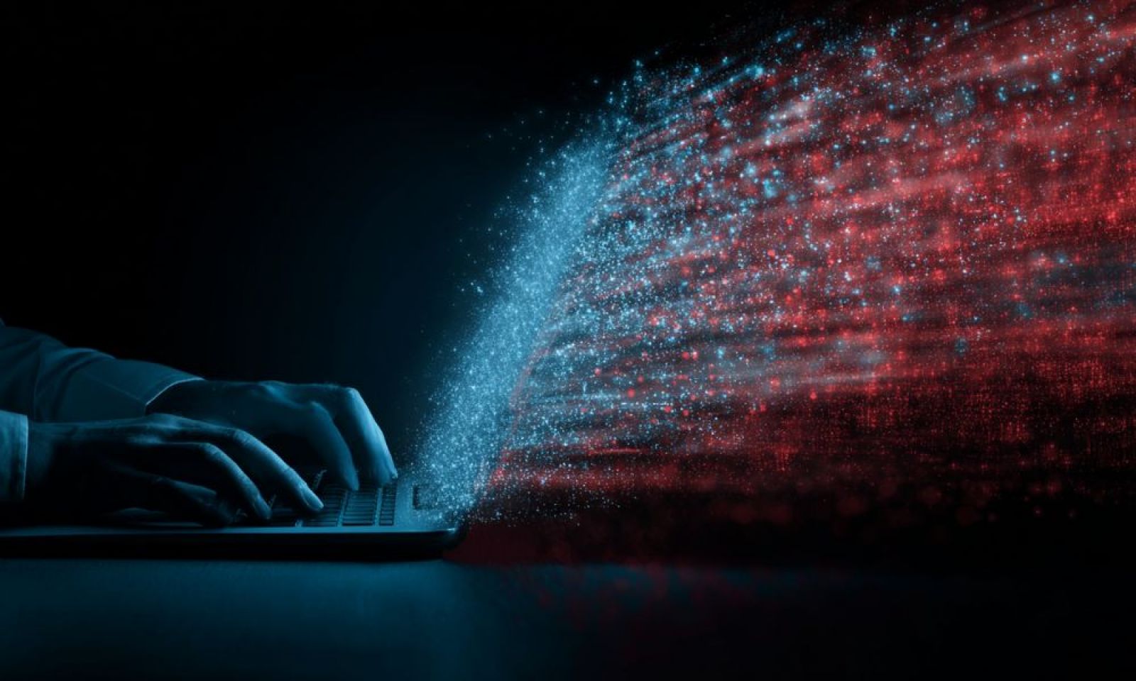 Shadow Ai dati che escono in modo incotrollato da un laptop