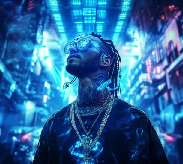 Formazione Ai generativa Festival di San Giusto, rapper cibernetico